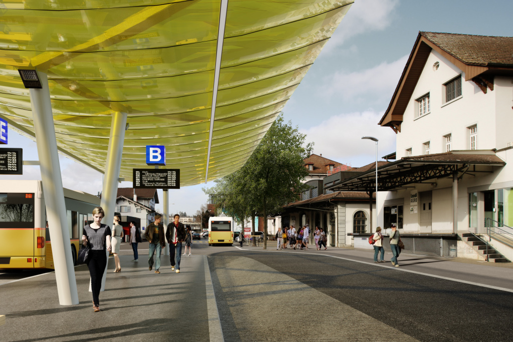 Bushof Bahnhofplatz Sursee, OSMB Architekten