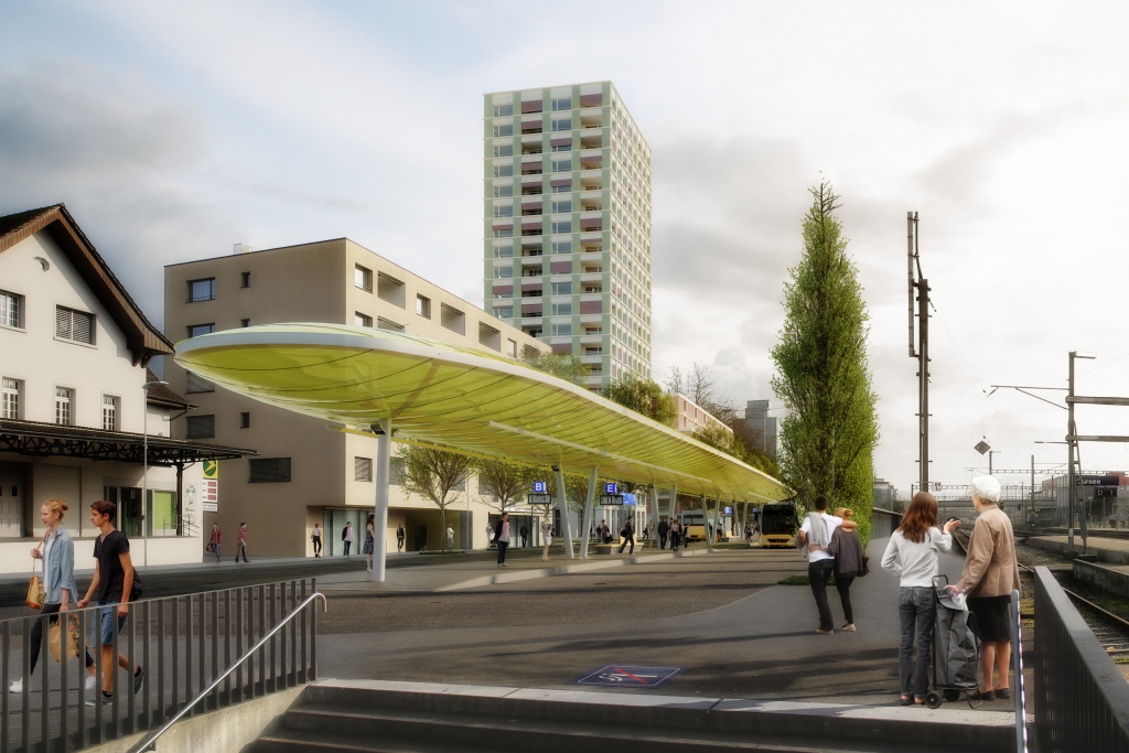 Bushof Bahnhofplatz Sursee, OSMB Architekten