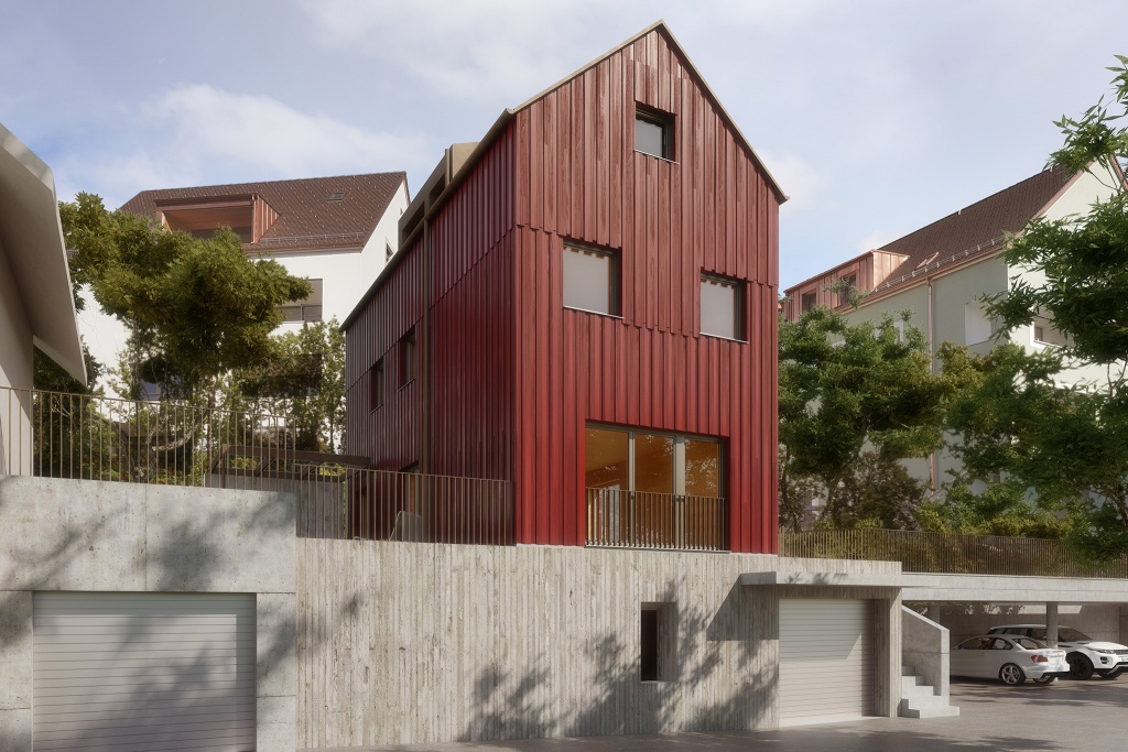Visualisierungen Neubau Einfamilienhaus Ziegelhof, Beat Ernst Architekten 2018