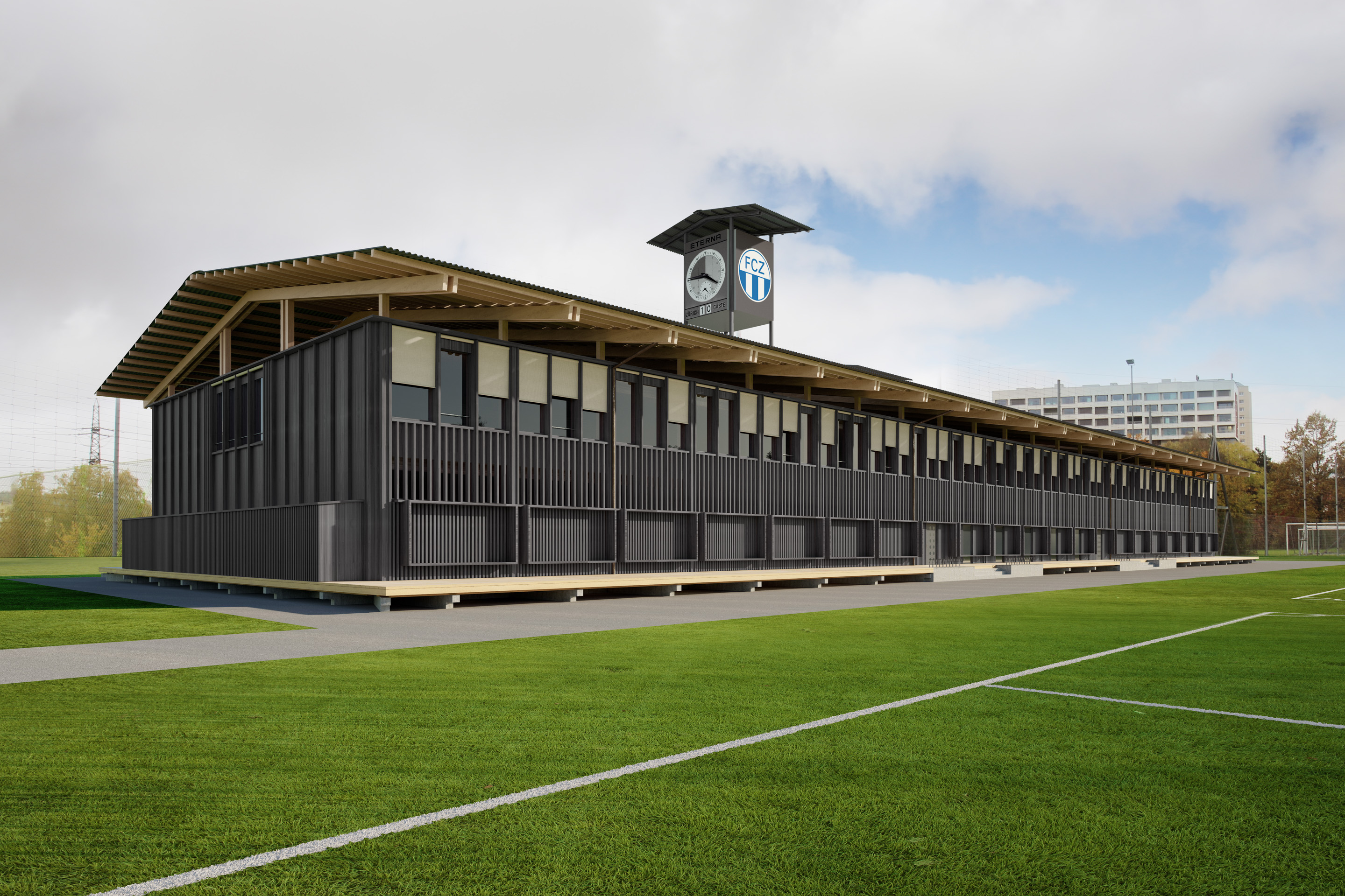 Neubau des FCZ-Trainingszentrums Heerenschürli, Rolf Mühlethaler Architekten