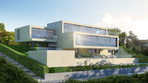 Visualisierung Wohnhaus Gioia Ansicht S&uuml;d
