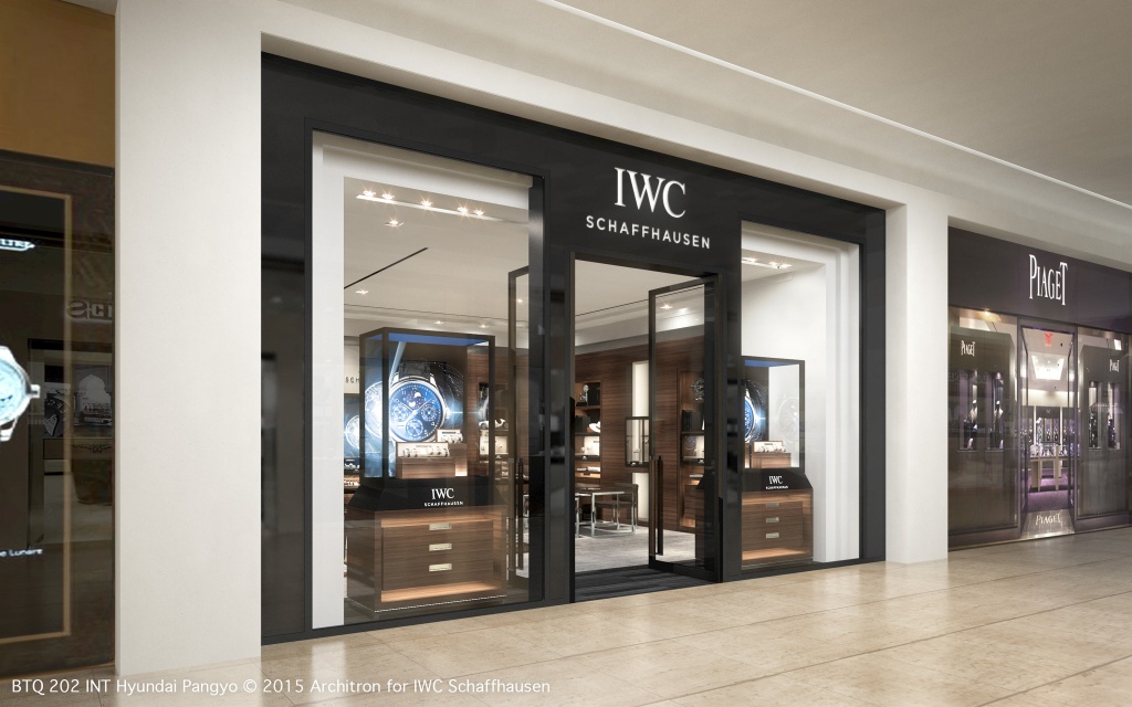 Visualisierung IWC Shop Korea, IWC Schaffhausen, 2016