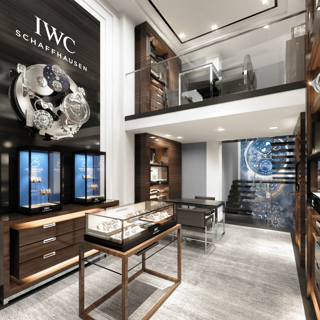 Visualisierung IWC Shop Milano, IWC Schaffhausen, 2016