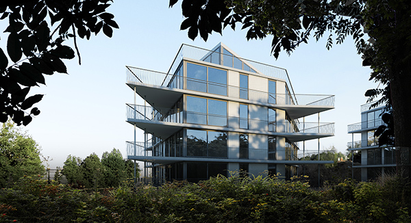 Visualisierung Wohnhaus Lausanne 2012
Personeni Raffaele Schärer architectes EPF HES SIA