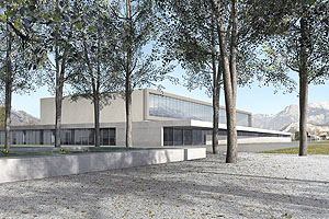 Wettbewerb Erweiterung Kantonsschuleund Neubau Sportanlage Sargans  -  Architron, Imre Bartal, 2008