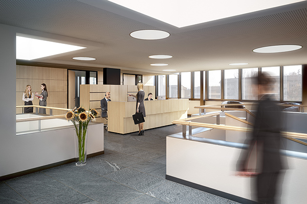 Visualisierung Thurgauer Kantonalbank TKB Weinfelden
Spühler Partner Architekten, 2015