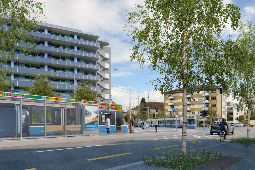 Visualisierung Tram Affoltern Zürich
