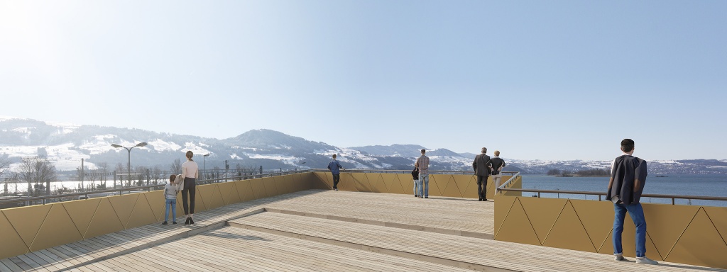 Visualisierungen Visitor Center Rapperswil, Halter Hunziker Architekten 2018